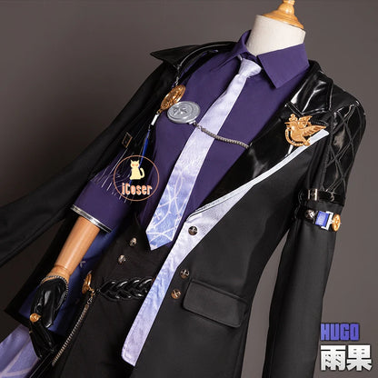 Zenless Zone Zero Hugo Cosplay Costume Wig Mask Hat Mockingbird New Eridu Hugo Vlad Ravenlock Halloween Party for Women Men Prop