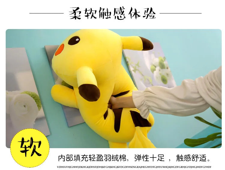 50/70/85cm Big Size Pokemon Pikachu Anime Plush Stuffed Doll Room Decoration Plushies Pillow Peluche Ornaments Children's Gifts