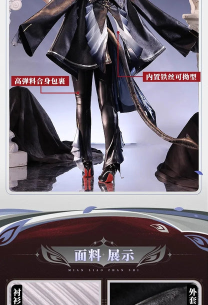 Wuthering Waves Zani Cosplay Costume Wig Uniform Metal Props Montelli Family Averardo Bank Ragunna Rinascita Halloween for Women