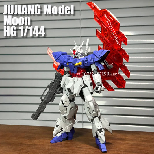 In Stock JUJIANG Model Moon HG 1/144 AMS-123X-X Long Rifle Equipped Assembly Model Kits Action Figures Robot Mecha Kids Gifts