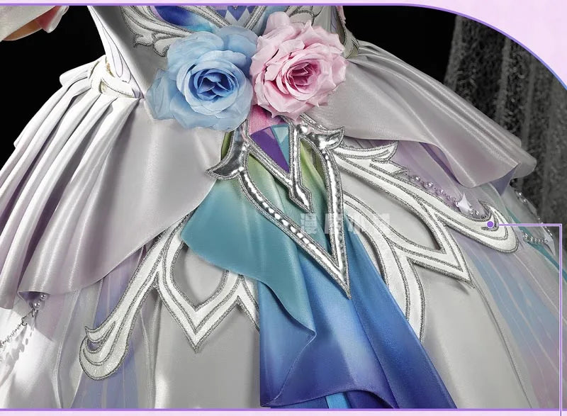 Honkai Star Rail Cyrene Cosplay Costume Wig Dress Headwear New Skin Outfit Elysia Amphoreus Carnival Halloween for Women Girls