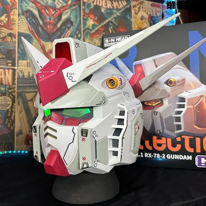 Gunpla Rx-78 Gundam BN Head Collection Action Figures Wearable Robot Helmet Kits Model Cosplay Birthday Gift for Kids