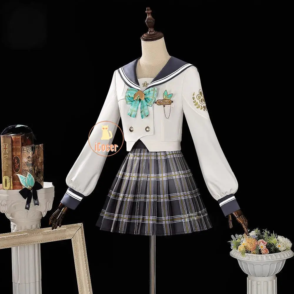 Honkai Star Rail Firefly Cosplay Costume Spring Missive Outfit JK Uniform Headwear Halloween Party Women Girls Carnival iCoser
