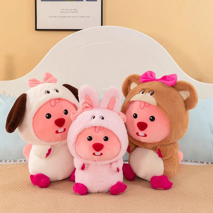 33-60cm/ Kawaii Original Anime Cartoon Plush Toy Little Beaver Rock Animal Serie Cute Plush Doll Interior Decoration Kids Gift