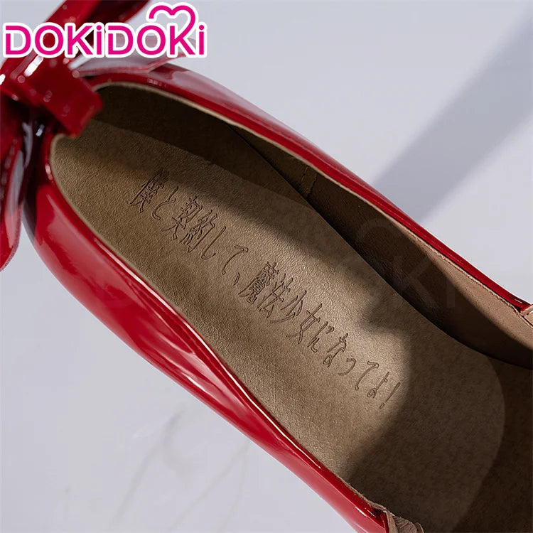 IN STOCK Kaname Madoka Shoes Anime Cosplay DokiDoki Women Red Cute Cosplay Shoes Kaname Madoka Cosplay