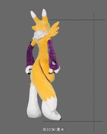 170CM Super Big Size Digimon Renamon Youkomon Plushies Cartoon Anime Stuffed Kawaii Ornaments Children Toy Comfortable Doll Gift