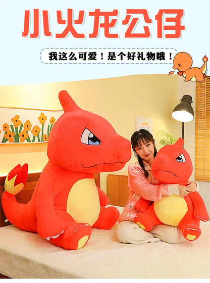 100/120CM Big Size Charmander Plushies Pokemon Peluche Cartoon Anime Kawaii Ornament Plush Comfortable Soft Doll Children Gift