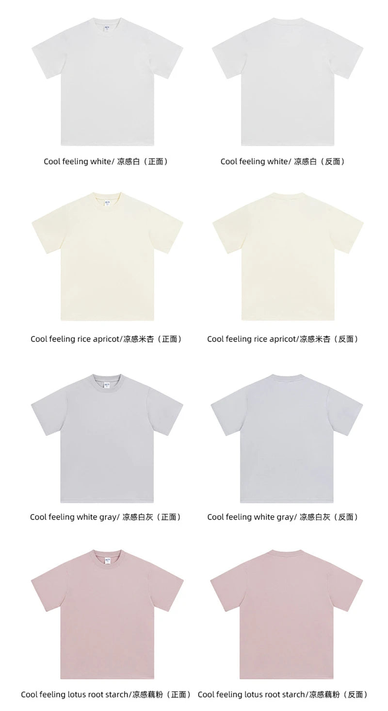 ZODF Fashion 2025 Summer Men Sorona T-Shirts Unisex Casual Cool Feeling Quick Dry O Neck 245gsm T Shirt Brand Tees HY1032