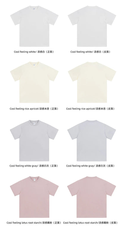 ZODF Fashion 2025 Summer Men Sorona T-Shirts Unisex Casual Cool Feeling Quick Dry O Neck 245gsm T Shirt Brand Tees HY1032