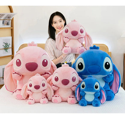 30/40/60cm Big Size Stitch Disney Anime Plush Stuffed Doll Kawaii Room Decoration Plushies Pillow Ornaments Holiday Gifts