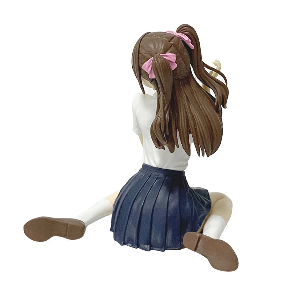 2.5-jigen no Yuuwaku Anime Figure 10cm Sitting Tachibana Mikari Action Figure Amano Ririsa Figurine PVC Collection Model Toys