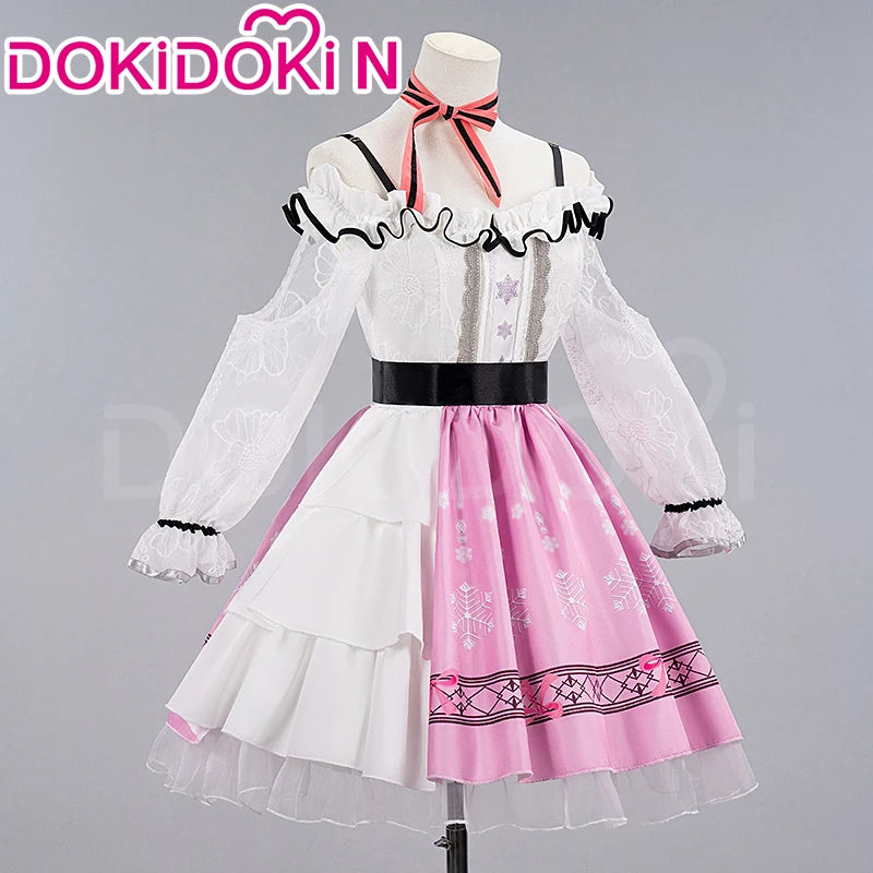 IN STOCK Nikki Cosplay Costume Game Infinity Nikki【S-3XL】DokiDoki-N Women Pink Blue Dress Nikki Cosplay Plus Size