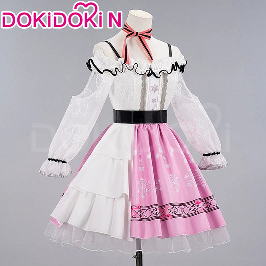 IN STOCK Nikki Cosplay Costume Game Infinity Nikki【S-3XL】DokiDoki-N Women Pink Blue Dress Nikki Cosplay Plus Size