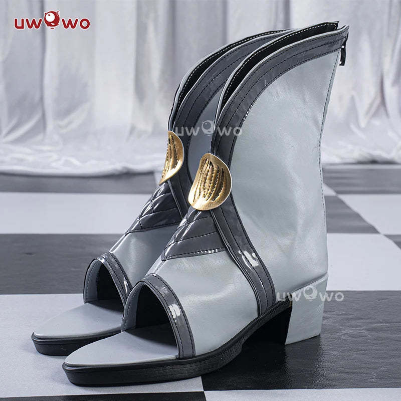 UWOWO Chun Shoes Game Wuthering Waves Chun Cosplay Shoes Gray shoes Woman Size 35-45
