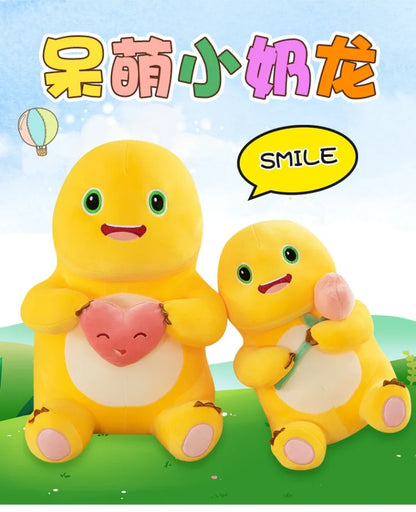 Hot Kawaii Plush Doll Love Yellow Embracing Flower Milk Dragon Dinosaur Doll Cute Plush Stuffed Pillow Soft Doll Birthday Gift