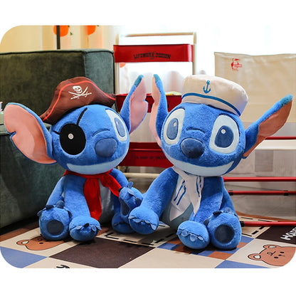 30/60cm Lilo and Stitch Disney Plush Toys Cartoon Anime Stuffed Kawaii Pirate Soft Stich Doll Plushie Kids Birthday Gifts Xmas
