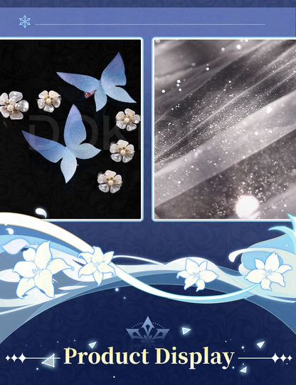 Kamisato Ayaka Doujin Cosplay Costume Game Genshin Impact Cosplay DokiDoki-SR Kamisato Ayaka Cosplay Women White Dress Costume