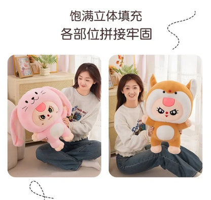 32/62cm Kawaii Baby Three Years Old Plush Doll Toy Baby Three Rabbit Series Stuffed Pillows Toy Ornaments Xmasgifts for Girls