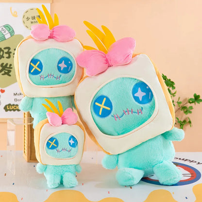 30/60cm Bread Scrump Disney Lilo and Stitch Plush Toys Kawaii Cartoon Stich Pillow Stuffed Doll Plushie Kids Birthday Xmas Gifts
