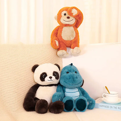 Funny Peek A Boo Frog Plushie Toy Stuffed Soft Bunny Hide Eyes Shiba Inu Dog Panda Crocodile Duck Toys for Kids Birthday Gift