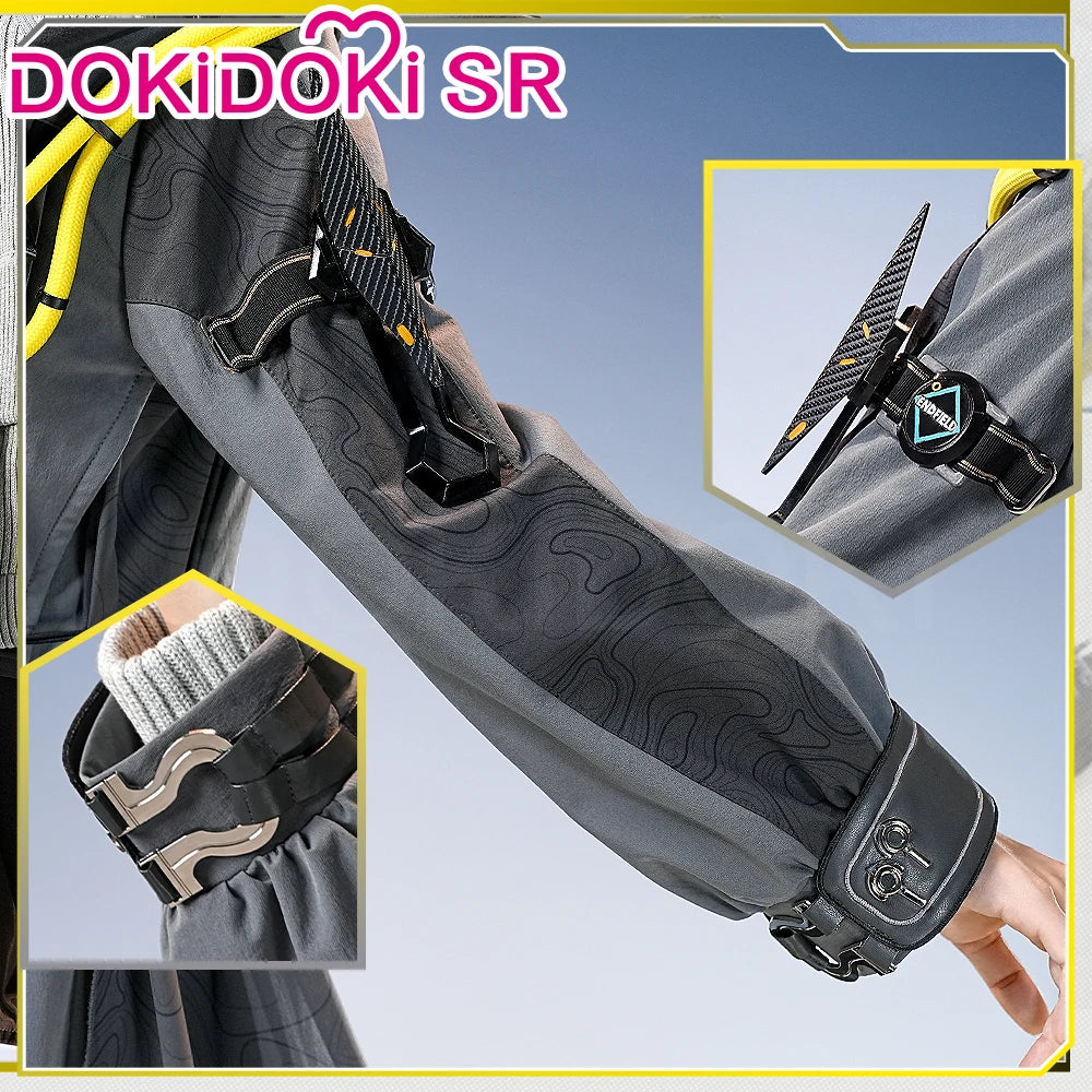 Endministrator A B Cosplay Costume Game Arknights DokiDoki-SR Men Endministrator Cosplay Mask Halloween