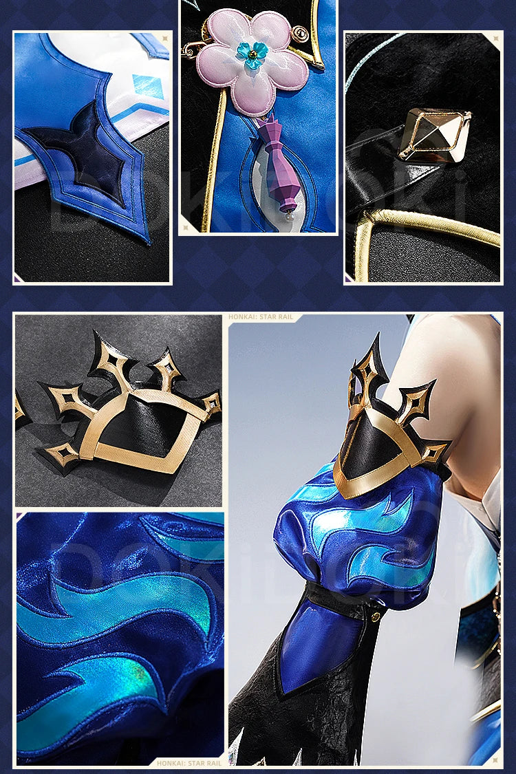 Cerydra Cosplay Costume Game Honkai: Star Rail【S-2XL】DokiDoki-SR HSR Women Halloween Dress Cosplay Cerydra Wings Wig Plus Size