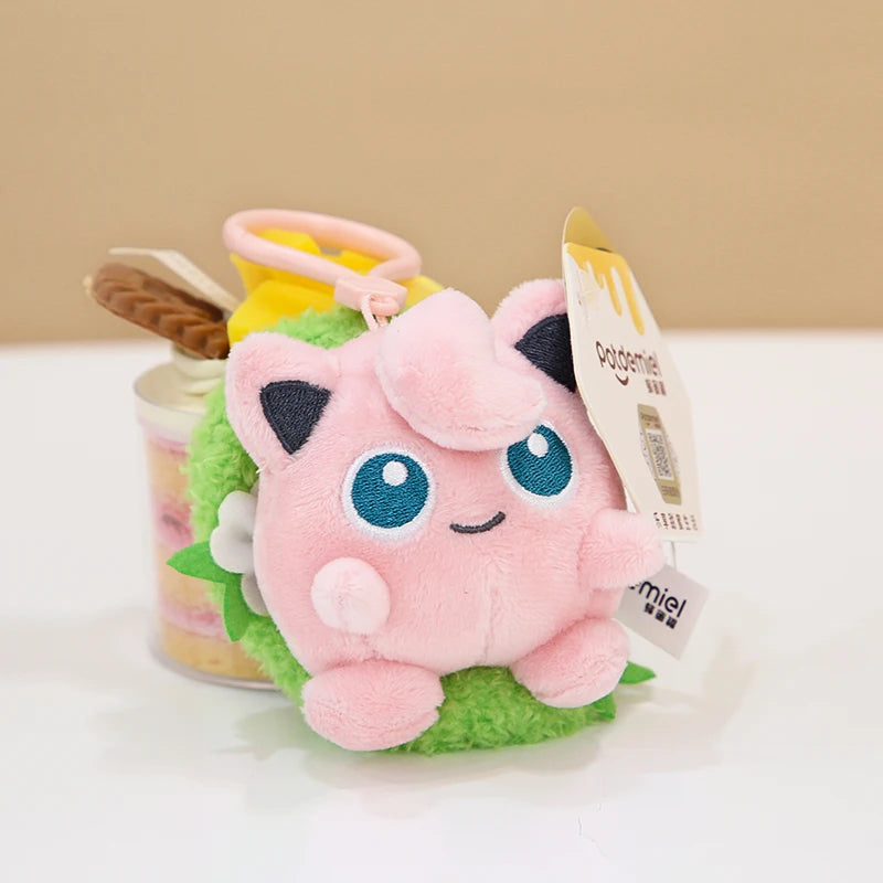Animal Pokemon Pikachu Eevee Bulbasaur Charmander Jigglypuff Squirtle Kawaii Plush Toys Pendant Keyring Keychain Birthday Gifts