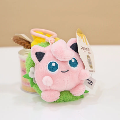 Animal Pokemon Pikachu Eevee Bulbasaur Charmander Jigglypuff Squirtle Kawaii Plush Toys Pendant Keyring Keychain Birthday Gifts