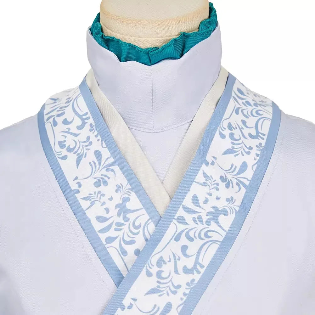 Anime The Apothecary Diaries Jinshi Cosplay Costume White Dress Headwear Earrings Kusuriya No Hitorigoto Maomao Halloween Women