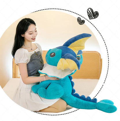 45/60/80CM Big Size Pokémon Jolteon Plushies ‌Vaporeon Cartoon Anime Stuffed Ornament Comfortable Soft Doll Children's Toy Gift