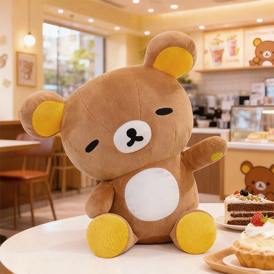Hot 60cm Cute Plush Teddy Bear for Kids Birthday Xmas Gift Soft Snuggle Toy Stuffed Animal Cute Kuma Doll for Girls Hug Pillow