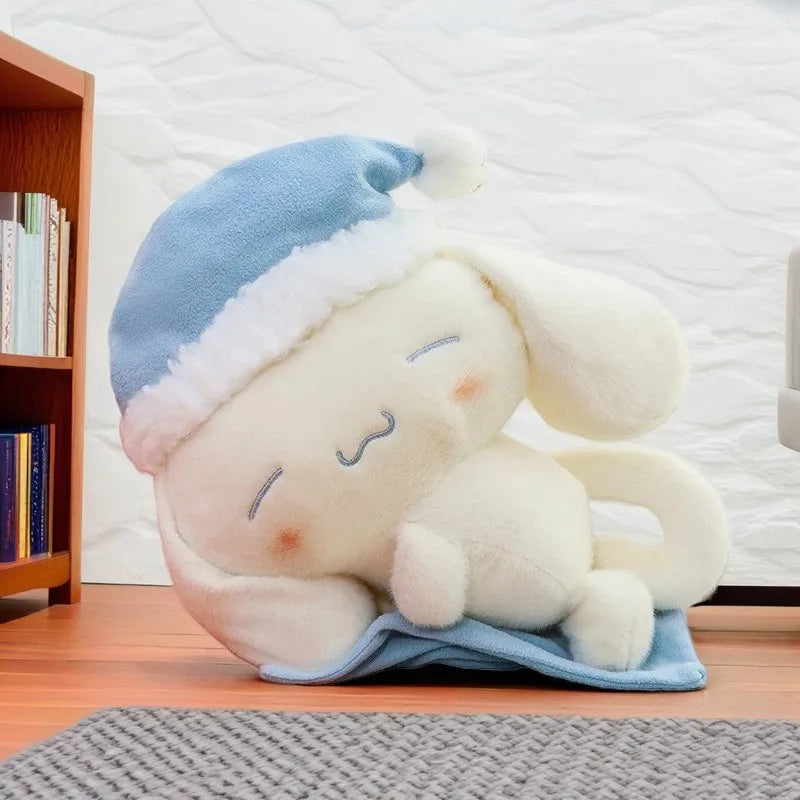 50CM Sanrio Sleeping Cartoon Anime Cinnamoroll Plushies Stuffed Animal Home Decoration Peluche Sleeping Pillow Holiday Gifts
