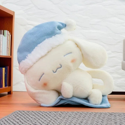 50CM Sanrio Sleeping Cartoon Anime Cinnamoroll Plushies Stuffed Animal Home Decoration Peluche Sleeping Pillow Holiday Gifts