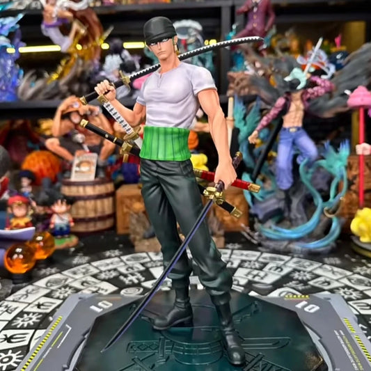 25cm Anime One Piece Roronoa Zoro PVC Figure Statue Collectible Model Toy Gift