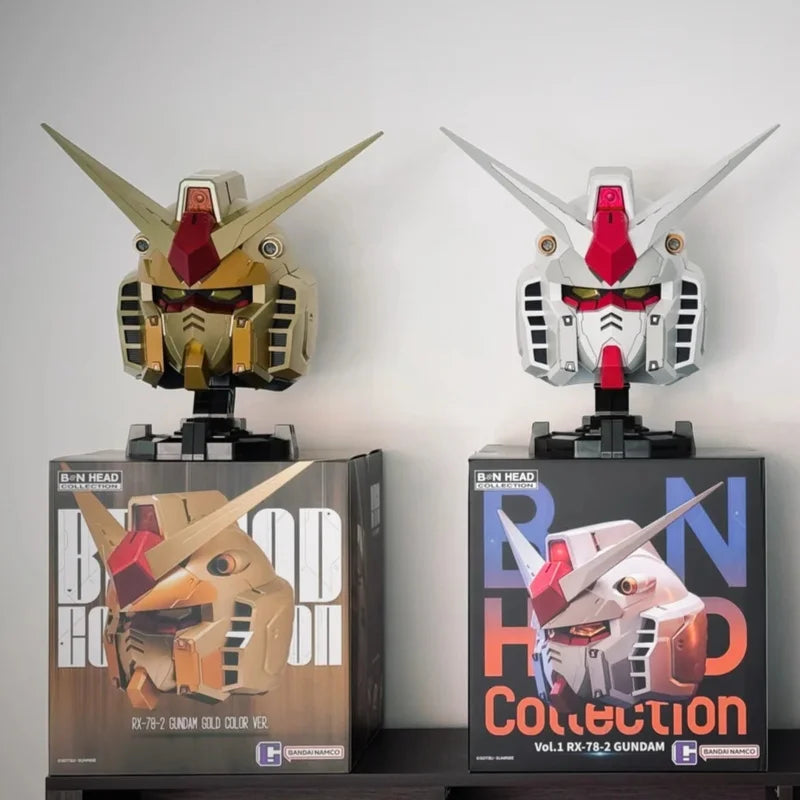 Gunpla Rx-78 Gundam BN Head Collection Action Figures Wearable Robot Helmet Kits Model Cosplay Birthday Gift for Kids