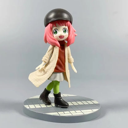 Manga Spy×Family Action Figures Forger Anya Detective Model Cute Anya Anime Figurine Toys PVC Collectible Ornament Birthday Gift