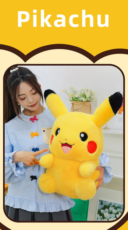 35/80cm Pokemon Plush Doll Pikachu Huge Rabbit Plush Pokémon Plushie  Anime Stuffed Toys Pikachued Soft Pillow Gift for Children