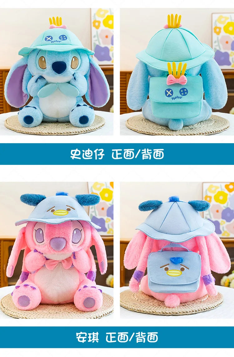 30/40/50cm Big Size Disney Stitch Anime Plush Stuffed Doll Kawaii PigletPlushies Room Decoration Children's Pillow Holiday Gifts