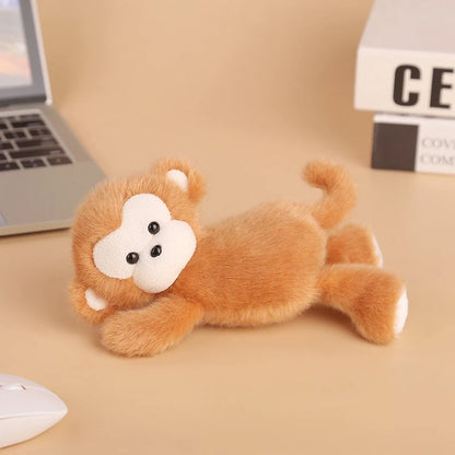 18cm Cartoon Lying Stuffed Animal Cute Horse Duck Cow Frog Plushies Kawaii Office Companion Plush Wrist Pad Wrist Support Doll