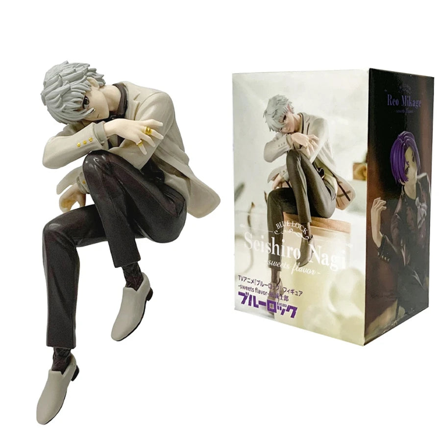 14cm Blue Lock Anime Figure Full Dress Nagi Seishirou Handsome Mikage Reo Action Figure Room Decorations Collection Model Toys