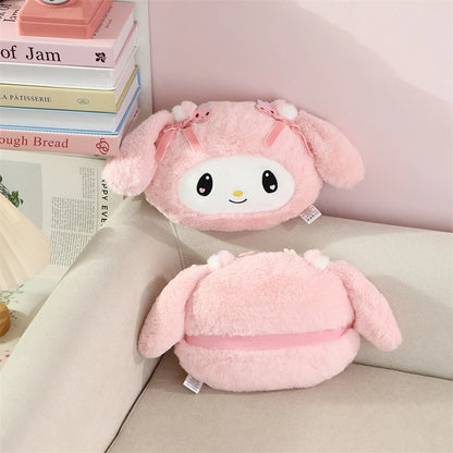 Lovely Kuromi My Melody Plushies Stuffed Anime Headrest Comfortale Soft Cuddly Pillow Cartoon Plush Toy Blanket Xmas Gifts Girl
