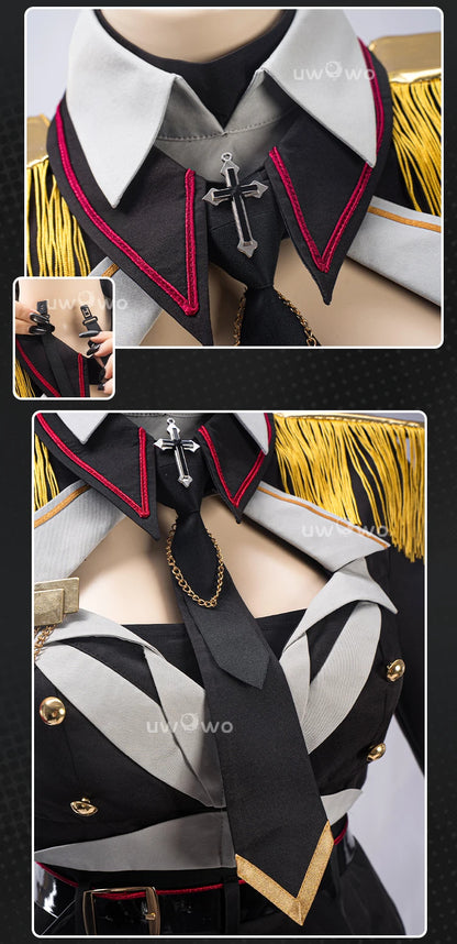 PRE SALE UWOWO Shenhe Cosplay Game Genshin Impact Fanart Shenhe Military Uniform Cosplay Costume With Coat Halloween Costume