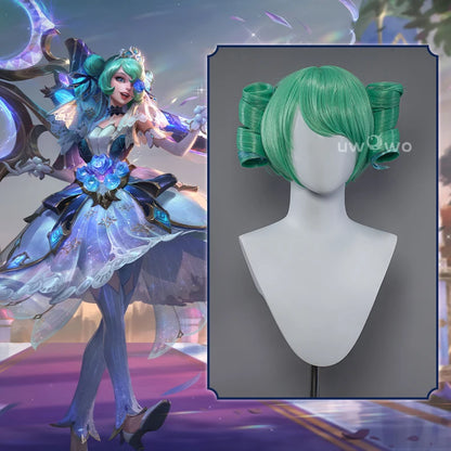 UWOWO League of Legends/LOL: Gwen Prestige Crystal Rose Wildd Rift WR ASU Cosplay Wig High Quality Light Green Hair