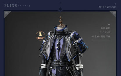 Genshin Impact Kyryll Chudomirovich Flins Cosplay Costume Wig Uniform Game Cos Outfit Halloween Party for Women Men Carnival Set