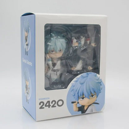 Anime Sakata Gintok Figures GINTAMA Kagura Figurines Q Version Shimura Shinpachi Figure PVC Birthday Collection model Toys Gifts