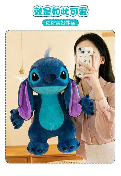 50/70/90cm Super Big Size Stitch Disney Anime Plush Stuffed Doll Angel Decoration Plushies Children Pillow Ornament Holiday Gift
