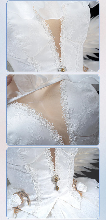 PRE SALE UWOWO Janus Cosplay Game Azurr Lanee Janus Oath Wedding Dress Bride Cosplay Costume Halloween Costume
