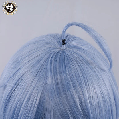 PRE-SALE UWOWO Game Genshin Impact Ganyu Cosplay Wig 80cm Long Blue Gradient Gan Yu Cosplay Hair Wigs Gan Yu Cosplay Hair