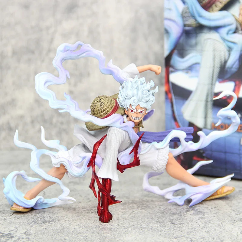 18cm One Piece Sun God Nica Luffy awakens in 5th gear Action Figure Model Statue Toys Collection Decoration Model Toys Gift
