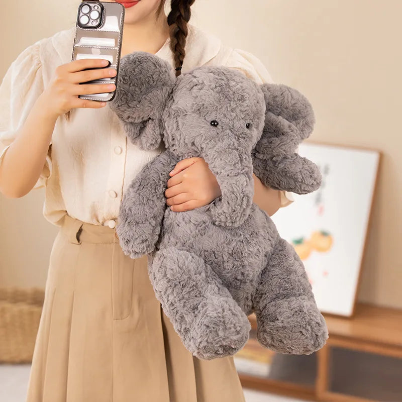30/40/50cm Huggable Stuffed Animals Grey Elephant Plushie Dolls Kawaii Xmas Gift Appease Comfort Calf Elephant Soft Toy